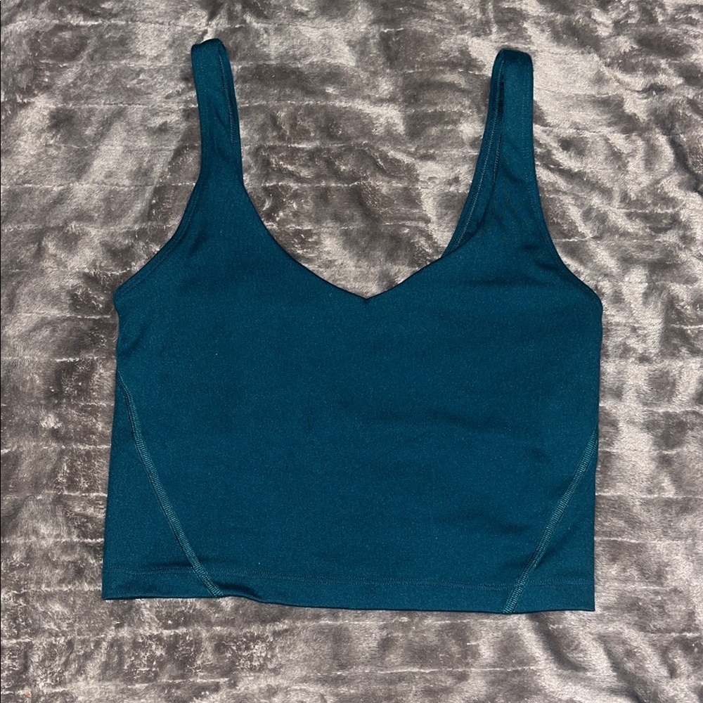 Gilly Hicks Deep Teal V-Neck Top size M